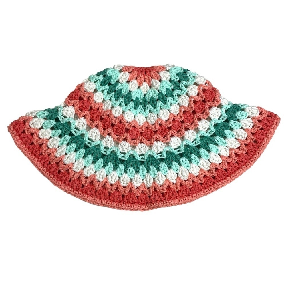 The Kelp Crochet Bucket Sun Hat Cotton Yarn Handcrafted Handmade by Seller - Picture 4 of 14